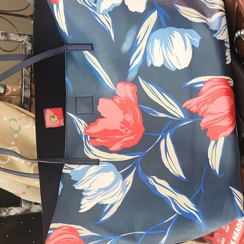 Floral Blue Travel Bag